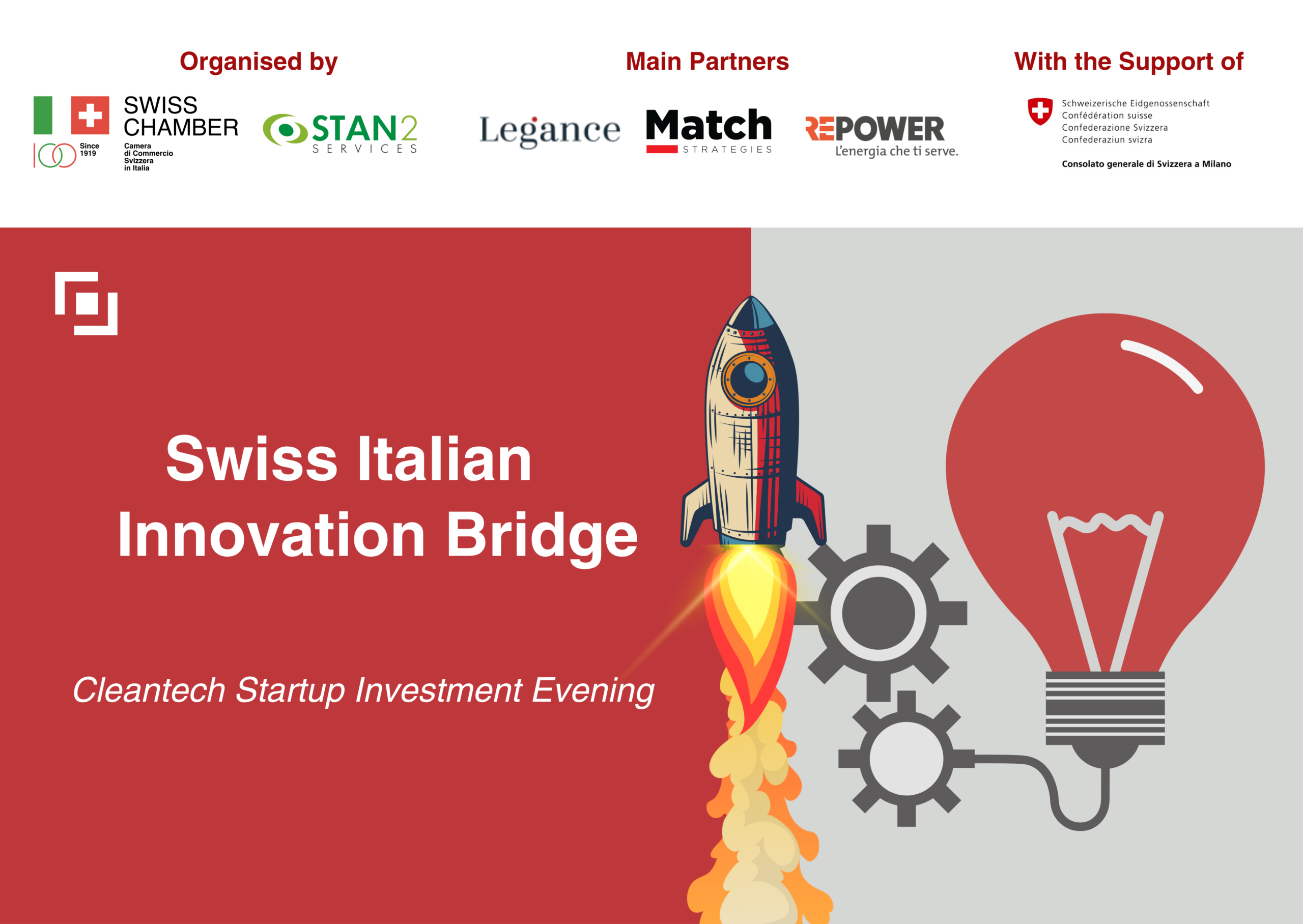 Swiss Italian Innovation Bridge - Cleantech Startup Investment Evening